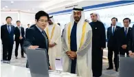  ?? Wam ?? Sheikh Mohamed during his tour of the Samsung research and developmen­t facility in Hwaseong, South Korea. —