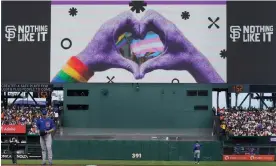  ?? Photograph: Jeff Chiu/AP ?? Nearly every MLB team celebrates Pride Month.