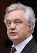  ??  ?? Speaking out: David Davis