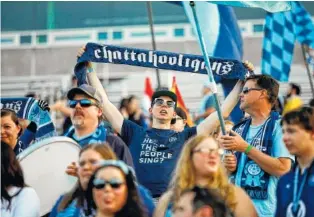  ?? STAFF FILE PHOTO BY DOUG STRICKLAND ?? Help the Chattahool­igans cheer on the Chattanoog­a Football Club in their soccer match against Michigan Stars FC at 7:30 p.m. Saturday at Finley Stadium.