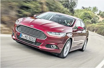  ??  ?? Sharp: the new Ford Mondeo is a delight to drive, with a fine balance between comfort and handling