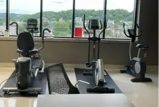  ?? ?? The exercise bikes at West Penn Hospital helped Lisa Zimmermann through her treatment.