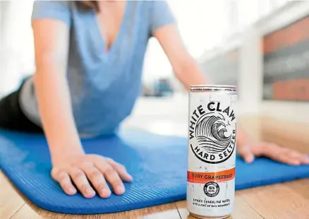  ??  ?? Thanks to lifestyle marketing campaigns, White Claw has been one of the United States’ biggest sellers, to the point where stocks ran low last northern summer.