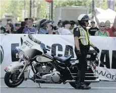  ?? NICK PROCAYLO/PNG ?? This year’s July 1 Cannabis Day protest outside the Vancouver Art Gallery was held despite the city requesting it be moved. Pot activists clashed with police, who used pepper spray and made four arrests.