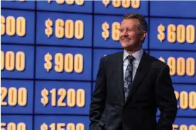  ?? ?? Jeopardy! host Ken Jennings on the set of the show. Photograph: Eric McCandless/ABC/ Getty Images