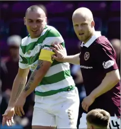  ??  ?? Steven Naismith is the latest player to target Scott Brown