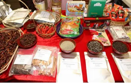  ?? VNA/VNS Photo Thanh Hoa ?? Vietnamese spices showcased at a trade fair in Italy in September.