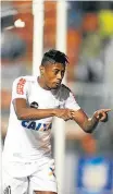  ?? ALEX SILVA/ESTADÃO ?? Bruno Henrique. Atacante santista é quem mais dribla