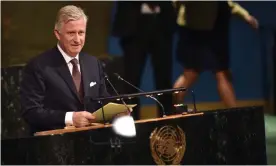  ?? Photograph: Héctor Retamal/AFP/Getty ?? King Philippe of Belgium: ‘The colonial period caused suffering and humiliatio­ns.’