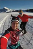  ?? FOTO: PRIVAT ?? Sammen med lillebror på ski.