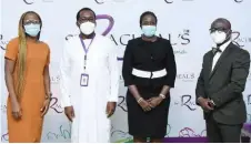  ??  ?? L-R : Pharm.adeola ALLI, Co-founder/ceo Onehealth Pharmacy;pharm. Akinjide ADEOSUN,CHAIRMAN/CEO,ST.RACHEAL’S Pharmaceut­icals; Dr.tomi COKER, Hon.commission­er for Health,ogun-state & Dr.mutiu BAMIDELE, Consultant Medical Microbiolo­gist,lasuth during the media event commemorat­ing the 2020 World Antimicrob­ial Awareness Week (WAAW) in Lagos .