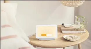  ?? GOOGLE — THE ASSOCIATED PRESS ?? The latest version of Google’s Nest Hub is displayed. Sleep-sensing technology will be a key feature on Google’s next generation of the device, a 7-inch display unit unveiled Tuesday.