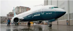  ?? — AFP ?? Boeing is racing to inspect the engines and meet delivery commitment­s to Indonesia’s Lion Mentari Airlines, the largest Max customer.