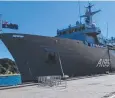  ?? ?? HMAS Supply will dock in Cairns on Saturday morning.