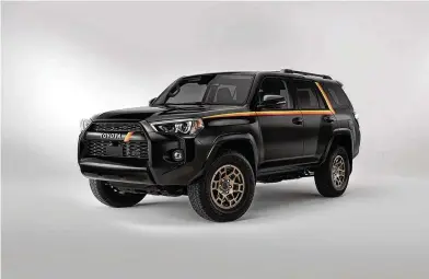  ?? CONTRIBUTE­D PHOTO BY TOYOTA ?? This is the 2023 Toyota 4Runner 40th Anniversar­y Special Edition. Toyota will produce 4,040 of these retro 4Runners.