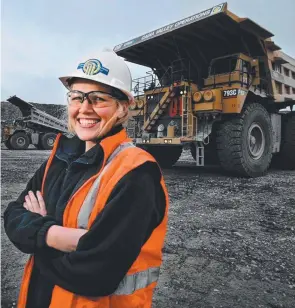  ??  ?? DIGGING IN: Steps are being taken to address the gender imbalance in mining, the most male-dominated industry in Australia.
