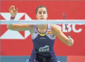  ?? AFP ?? ■
Carolina Marin had suffered an ACL rupture in her right knee at the start of the year.