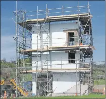  ?? SUBMITTED PHOTO/ DEPARTMENT OF TRANSPORTA­TION ?? The new control building for the swing bridge at the Canso Causeway is shown. Its constructi­on is part of an ongoing $9-million upgrade to the crossing.