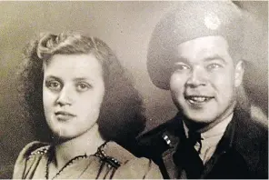  ?? WILL VAN EE ?? First Nations Canadian soldier, Walter Majeki, and his first true love, Hendrike Herber, pictured in Holland in the summer of 1945. He went back home and she had a baby.