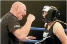  ??  ?? Referee Steve Wills says charity boxing needs close monitoring. Right: Kain Parsons.