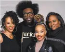  ?? Nicola Goode ?? Dominique Morisseau (left), Questlove, Camille A. Brown and Kamilah Forbes are the creative team behind the new musical “Soul Train.”