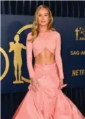  ?? ?? Brie Larson, de Versace: una de las mejor vestidas de la gala.