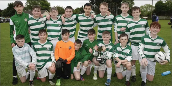  ??  ?? The Greystones side who claimed victory in the Under-14 Premier Cup. Photos: Barbara Flynn