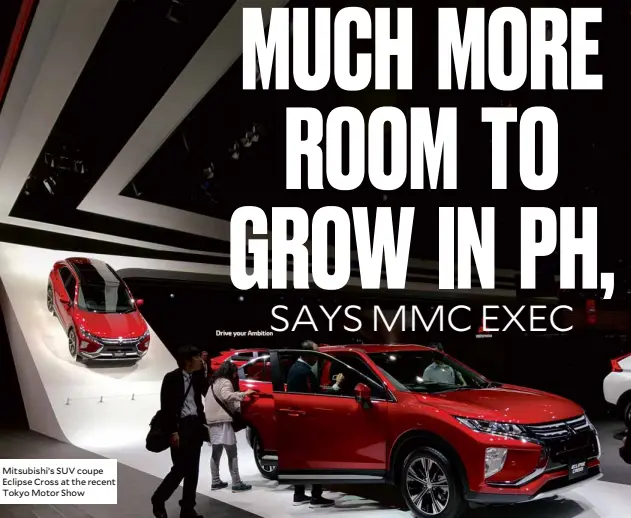  ??  ?? Mitsubishi’s SUV coupe Eclipse Cross at the recent Tokyo Motor Show