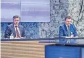  ?? ?? Premijer Andrej Plenković, ministar financija Marko Primorac i guverner HNB-a Boris Vujčić na 18. sjednici Nacionalno­g vijeća za uvođenje eura