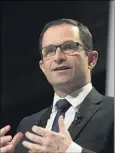  ?? (Photo MaxPPP) ?? Benoît Hamon a vanté son revenu universel comme réponse à la raréfactio­n du travail.