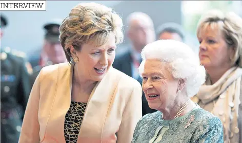  ??  ?? Historic visits: Mary Mcaleese welcomed the Queen and president Barack Obama, left and below, in 2011. Right, with Tony Blair in 2006