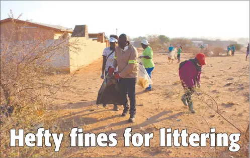  ?? Photo: Nampa ?? Stern… The environmen­t ministry will reinforce punitive measures for waste pollution offenders.