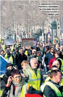  ??  ?? u odnosu na početak protesta u novembru, na poslednji protest izašlo je duplo manje ljudi