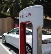  ?? Reuters ?? A Tesla SuperCharg­er station in Los Angeles, the US.