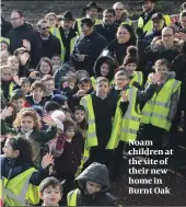  ??  ?? Noam children at the site of their new home in Burnt Oak