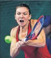  ?? AFP ?? Simona Halep on way to beating Katerina Siniakova in the final.