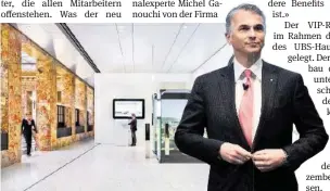  ?? UBS/EPA ?? Ins Fitnesscen­ter im UBS-Hauptsitz dürfen nur Chefs wie CEO Sergio Ermotti.