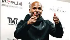  ?? AFP ?? Floyd Mayweather says he is set for an exhibition boxing match against popular YouTube personalit­y Logan Paul.