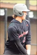  ?? Gail Conner ?? Cedartown’s Trent Johnson gets ready to hit against Locust Grove during Friday’s game in the Battle For Bartow showcase at LakePoint Sports Complex in Emerson.