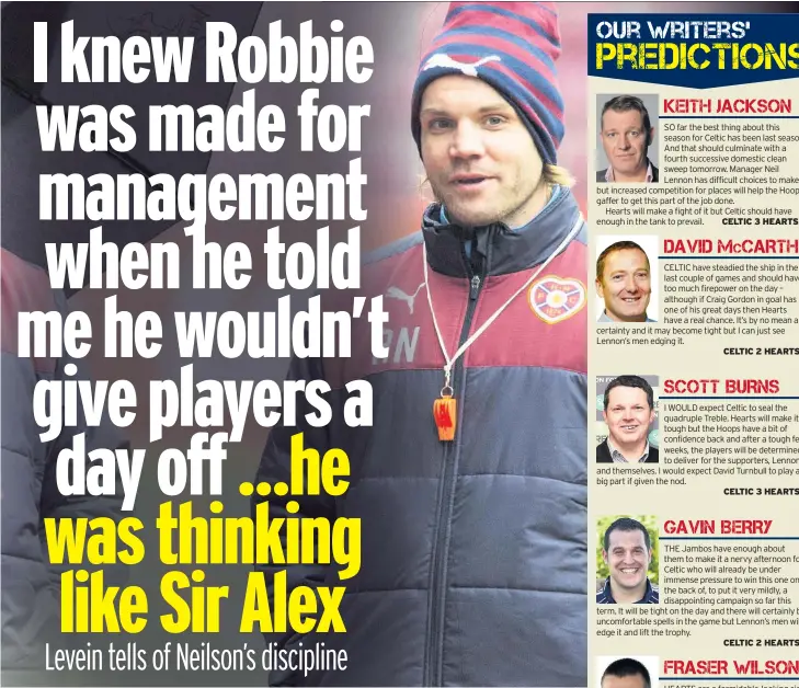  ??  ?? LEGEND’S BLUEPRINT Sir Alex, below, wasn’t big on days off and Robbie adopted that idea