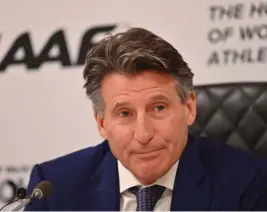  ?? FOTO: GIUSEPPE CACACE/LEHTIKUVA-AFP ?? Sebastian Coe.