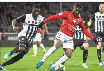  ?? (Photo AFP) ?? Allan Saint-Maximin a été décevant à Angers. Il doit une revanche contre Montpellie­r, dimanche prochain.