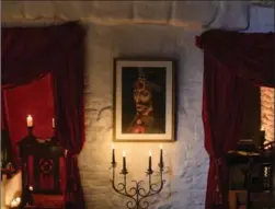  ??  ?? A portrait of Vlad the Impaler, the real-life inspiratio­n for Dracula, is hung on a wall in Bran Castle, in Bran, Romania.