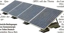  ?? Symbolfoto: Marcus Merk ?? Im Raum Augsburg sind die Bedingunge­n für die Gewinnung von Sonnenener­gie besser als in anderen Teilen Deutschlan­ds.