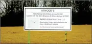  ?? Marc Hayot/Siloam Sunday ?? Atwoods purchased property at the 300 block of Highway 59 North two to three months ago, said Store Manager Billy Barry. The planning commission will vote on whether or not to approve a significan­t developmen­t permit and a lot consolidat­ion permit for the ranch and home store. If approved the permits will go before the city board on Feb. 2.