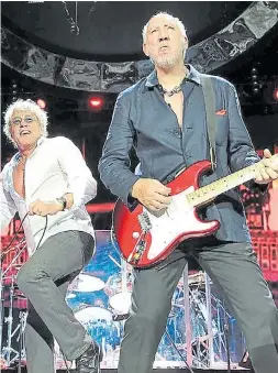  ??  ?? Por primera vez. Roger Daltrey y Pete Townshend tocarán en River.