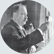  ??  ?? Swedish chemist Svante Arrhenius (1859-1927) in his laboratory, 1909. CREDIT: PRINT COLLECTOR / GETTY IMAGES