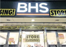  ??  ?? > The BHS store in New Street was one of the shops to close this summer