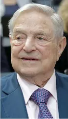  ??  ?? Grant: George Soros’s Open Society Foundation gave €137k