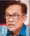  ??  ?? Anwar Ibrahim